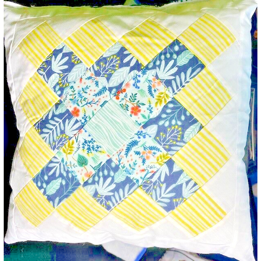 Throw Pillow Handmade One Of a Kind 13.5" x 13.5" - Picture 4 of 7